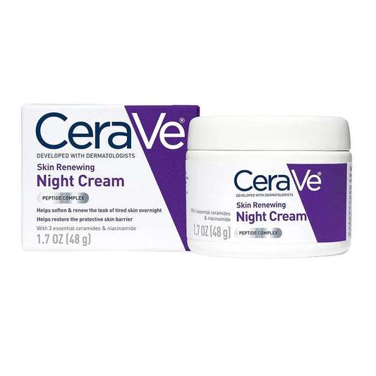 CeraVe 4 In 1 Skincare Kit Night Cream, Sunblock, Cleanser & Serum For Radiant Skin