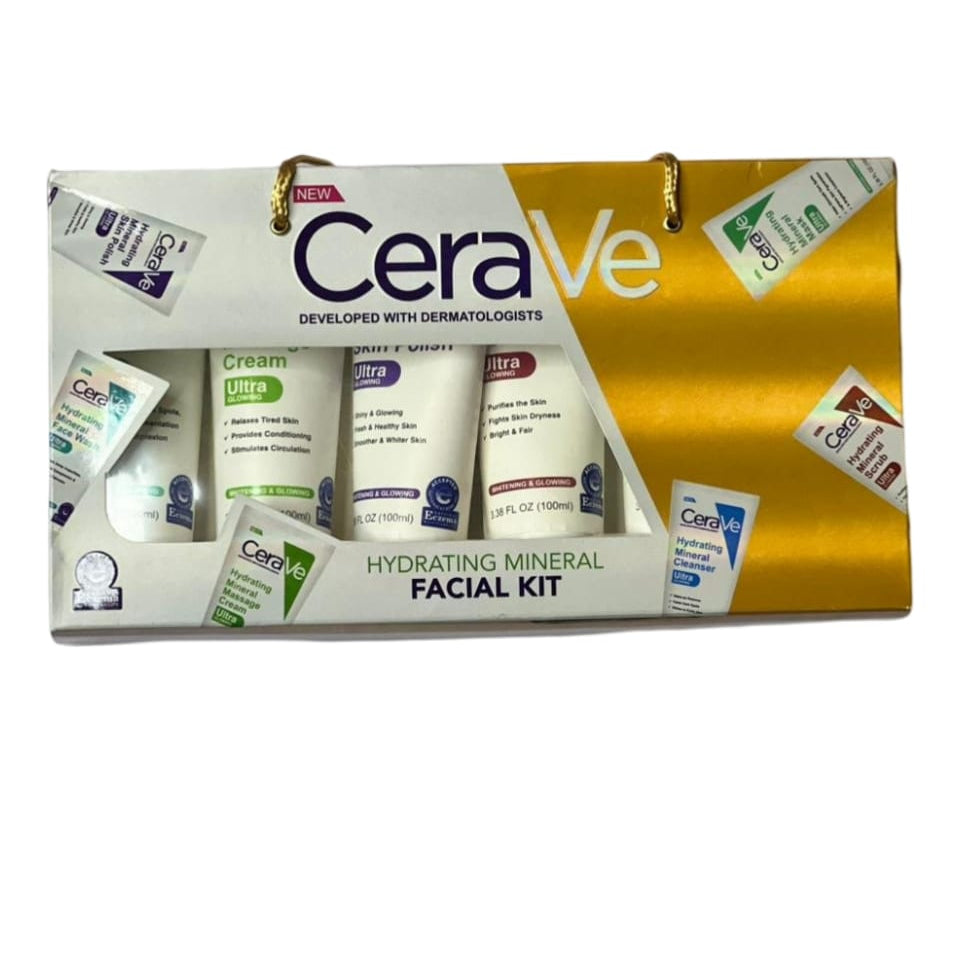 Pack Of 06 CeraVe Hydrating Mineral Facial Kit | Best Quality Hydrating Mineral Facial Kit