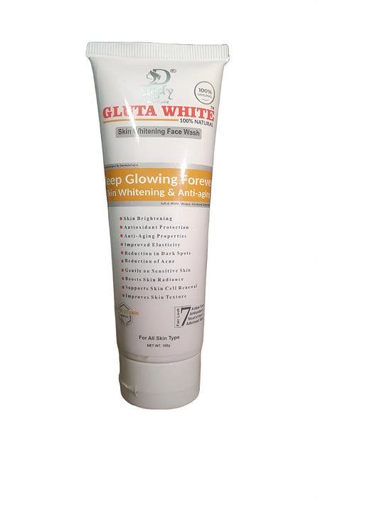Gluta White 100% Natural Skin Whitening & Anti-Aging Face Wash