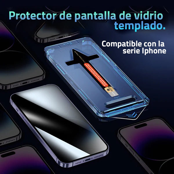 Aura-Steel Protector de Pantalla sin Burbujas y Polvo