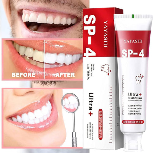 Sp-4 Ultra Whitening Toothpaste Probiotic Stain Remover 100ml / Stain Removing Toothpaste, Protects Gums Freshens Breath, For Everyone