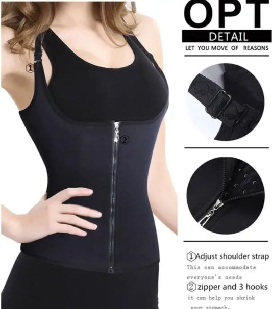 Adjustable Hook Waist Slimming Belt Body Shaper Belly Tummy Abdomen Control Burn Fat - L