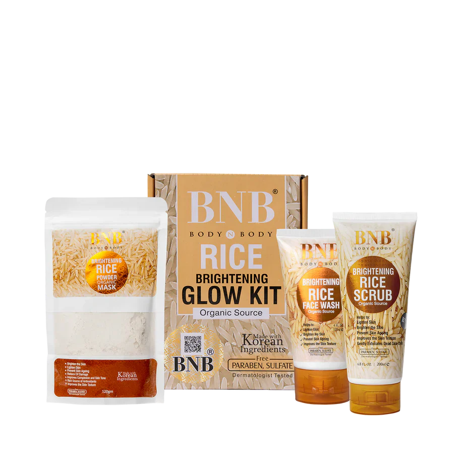 Rice Extract Facial Kit For Bright & Glowing Skin