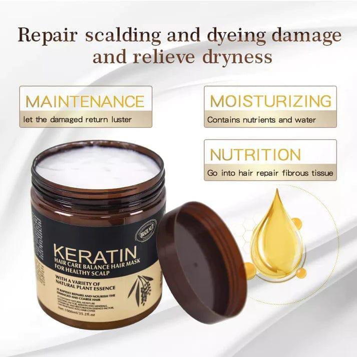 Pack Of 2 | Keratin Hair Mask Treatment Your Secret To Shiny, Healthy Hair - 500ml