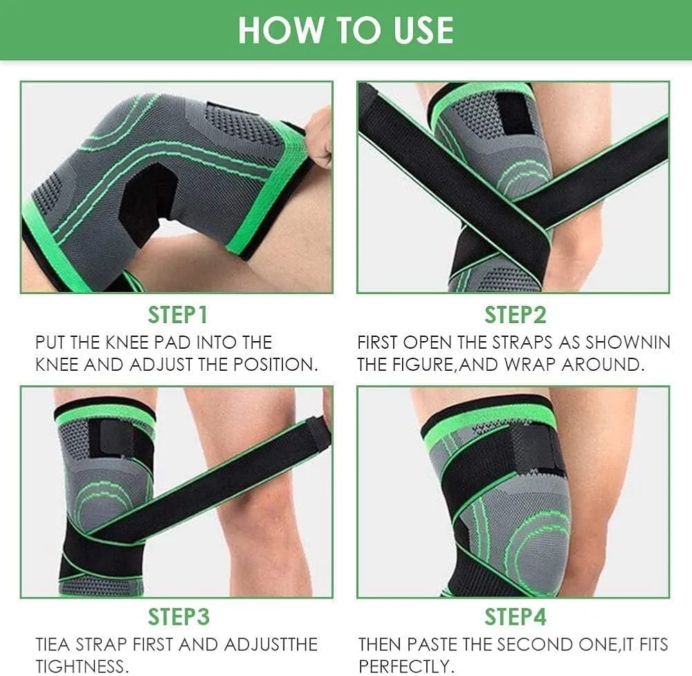 3D Adjustable Knee Support Band – Pressure Relief & Injury Protection