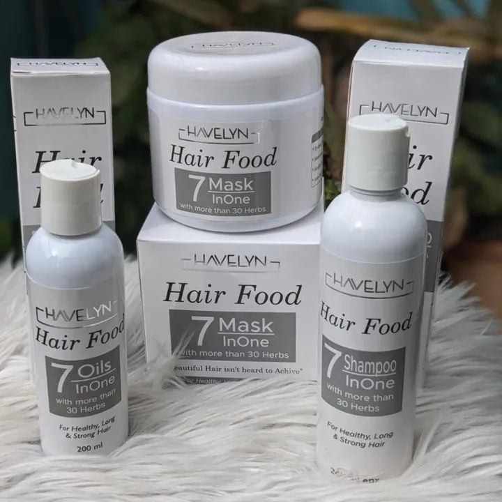 Havelyn Hair Food Oil 7 In One Pack Of 3 Hair Mask + Shampoo + Oil