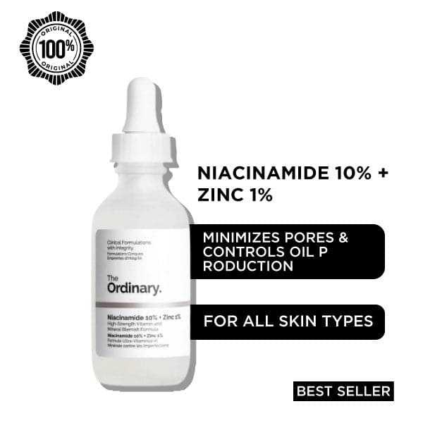 The Ordinary Niacinamide 10% + Zinc 1% – 30ml Serum For All Skin Types